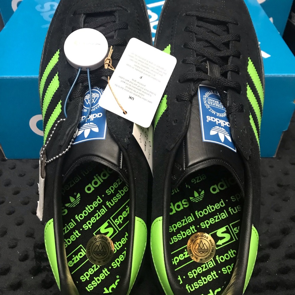 adidas Originals Samba Deco SPZL Black/Lucid Lime 13M IF5738 NWT DS OG BOX - Picture 12 of 14
